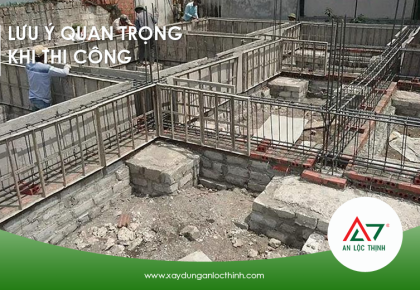 Những lưu ý quan trọng khi bắt đầu thi công