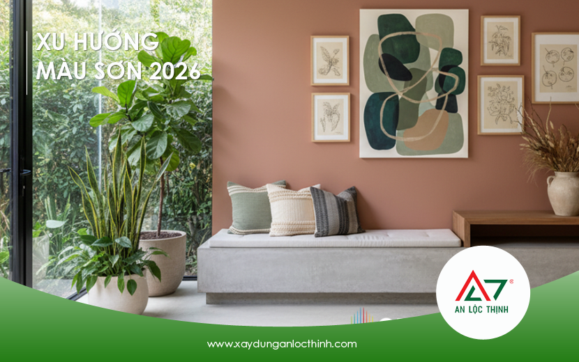 Xu hướng sử dụng màu sơn năm 2026 trong thiết kế nhà ở
